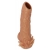 Телесная насадка с усиками и открытой головкой Nude Sleeve M - 12 см. - KOKOS - в Смоленске купить с доставкой