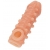 Телесная закрытая насадка с шариками Cock Sleeve Size L - 17,6 см. - KOKOS - в Смоленске купить с доставкой