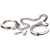 Металлические наручники Metal Leg Cuffs - Pipedream - купить с доставкой в Смоленске