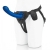 Синяя насадка Remote Control P-Spot G-Spot с черными трусиками - 20 см. - Pegasus - купить с доставкой в Смоленске