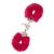 Металлические наручники с красной меховой опушкой METAL HANDCUFF WITH PLUSH RED - Dream Toys - купить с доставкой в Смоленске