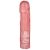Розовая фаллическая насадка Vac-U-Lock 8  Crystal Jellies Dong - 20,3 см. - Doc Johnson - купить с доставкой в Смоленске