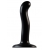 Черный фаллоимитатор-насадка Strap-On-Me P G spot Dildo size S - 16,4 см. - Strap-on-me - купить с доставкой в Смоленске
