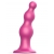 Розовая насадка Strap-On-Me Dildo Plug Beads size S - Strap-on-me - купить с доставкой в Смоленске
