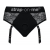 Черные трусики для насадок Diva Lingerie Harness - size S - Strap-on-me - купить с доставкой в Смоленске