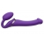 Фиолетовый безремневой вибрострапон Vibrating Bendable Strap-On - size L - Strap-on-me - купить с доставкой в Смоленске