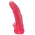 Розовая насадка для страпона с клиторальными лепестками - 18,5 см. - LOVETOY (А-Полимер) - купить с доставкой в Смоленске