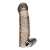 Дымчатая насадка на пенис с вибрацией  Vibrating Penis Enhancing Sleeve Extension - 13,3 см. - BlueLine - в Смоленске купить с доставкой