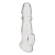 Прозрачная насадка для пениса Girthy Penis Enhancing Sleeve Extension - 17,1 см. - BlueLine - в Смоленске купить с доставкой