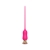 Розовый тонкий стимулятор Nipple Vibrator - 23 см. - I-MOON - купить с доставкой в Смоленске