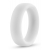 Белое люминесцентное эрекционное кольцо Silicone Glo Cock Ring - Blush Novelties - в Смоленске купить с доставкой