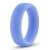 Голубое люминесцентное кольцо Silicone Glo Cock Ring - Blush Novelties - в Смоленске купить с доставкой