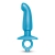 Голубая анальная пробка для массажа простаты Hither Silicone Prostate Plug - 14,3 см. - b-Vibe - в Смоленске купить с доставкой