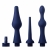 Набор из 3 универсальных насадок для анального душа Universal 3 Piece Silicone Enema Attachment Set - XR Brands - купить с доставкой в Смоленске