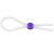 Прозрачное лассо с фиолетовой бусиной SILICONE COCK RING WITH BEAD LAVENDER - NMC - в Смоленске купить с доставкой
