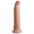 Телесный вибратор-реалистик на присоске 9’’ Vibrating Silicone Dual Density Cock - 24,8 см. - Pipedream