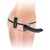 Черный страпон с вагинальной пробкой Deluxe Vibrating Penetrix Strap-On - 19 см. - Pipedream - купить с доставкой в Смоленске