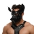 Черная кожаная маска «Собака» - Crazy Handmade - купить с доставкой в Смоленске