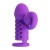 Фиолетовая вибронасадка с клиторальным отростком Harden - Baile - в Смоленске купить с доставкой