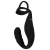 Черное эрекционное кольцо со стимуляцией промежности и анальной пробкой Cock Ring with RC Prostate Plug - Orion - в Смоленске купить с доставкой