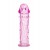 Гладкая розовая насадка с усиками под головкой - 12,5 см. - Toyfa Basic - в Смоленске купить с доставкой