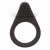 Чёрное эрекционное кольцо LIT-UP SILICONE STIMU RING 1 BLACK - Dream Toys - в Смоленске купить с доставкой