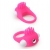 Розовое эрекционное кольцо с щеточкой LIT-UP SILICONE STIMU RING 5 - Dream Toys - в Смоленске купить с доставкой