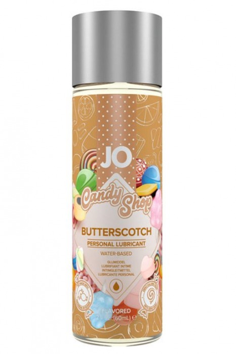 Смазка на водной основе Candy Shop Butterscotch с ароматом ирисок - 60 мл. - System JO - купить с доставкой в Смоленске