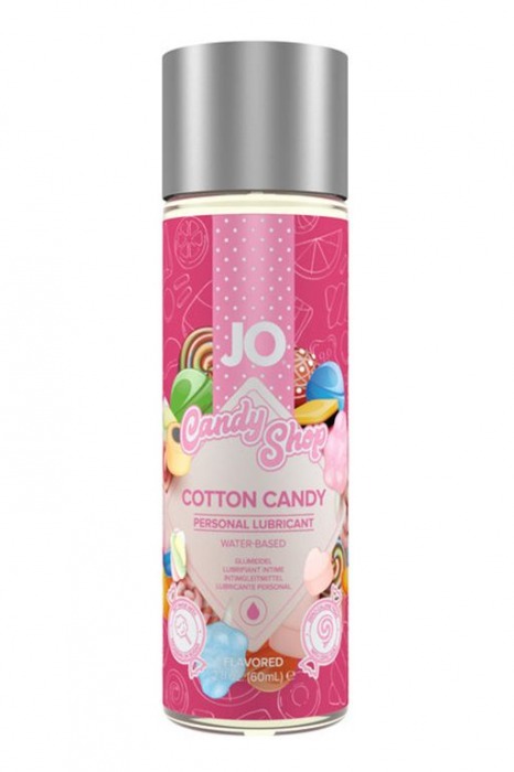 Смазка на водной основе Candy Shop Cotton Candy с ароматом сладкой ваты - 60 мл. - System JO - купить с доставкой в Смоленске
