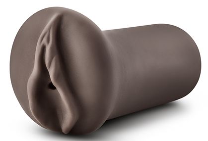 Коричневый мастубратор-вагина Nicole s Kitty - Blush Novelties - в Смоленске купить с доставкой