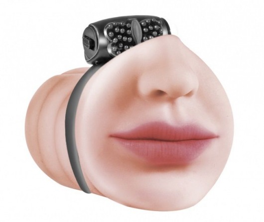 Мастурбатор-ротик с виброкольцом Satisfaction Beloved - Lola Games - в Смоленске купить с доставкой