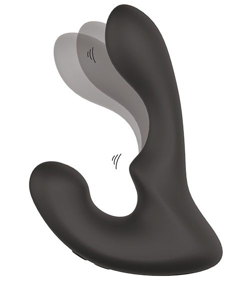 Чёрный массажер простаты с 2 моторами BOOTY ROCKER - Dream Toys - в Смоленске купить с доставкой