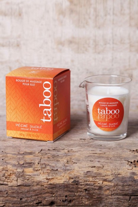 Массажное аромамасло с афродизиаками для женщин RUF Taboo Peche sucre - 60 гр. - RUF - купить с доставкой в Смоленске