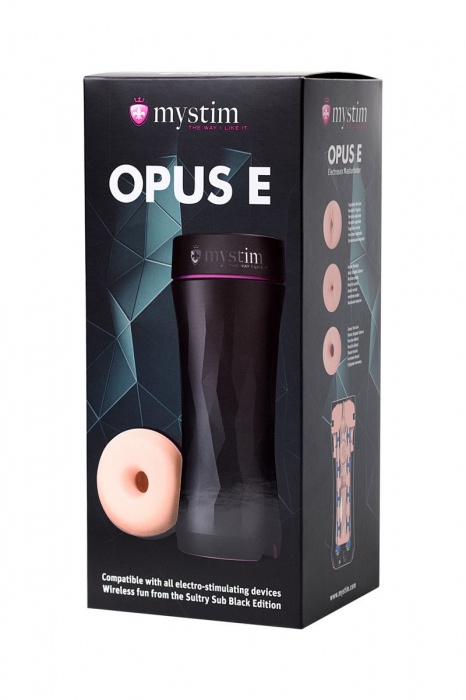 Мастурбатор-анус Opus E Donut с возможностью подключения электростимуляции - MyStim - купить с доставкой в Смоленске