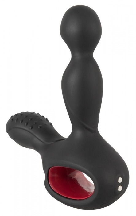 Черный вибромассажер простаты с нагревом и ротацией Prostate Plug - 14,5 см. - Orion - в Смоленске купить с доставкой