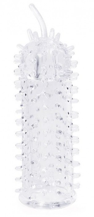 Закрытая рельефная насадка Crystal sleeve с усиками - 12 см. - Erowoman-Eroman - в Смоленске купить с доставкой