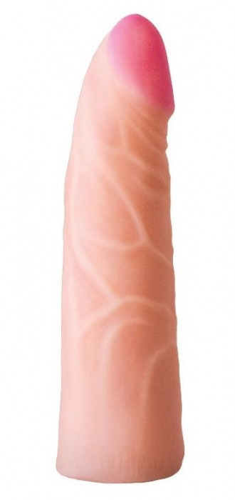 Фаллическая насадка на трусики харнесс - 17,5 см. - LOVETOY (А-Полимер) - купить с доставкой в Смоленске