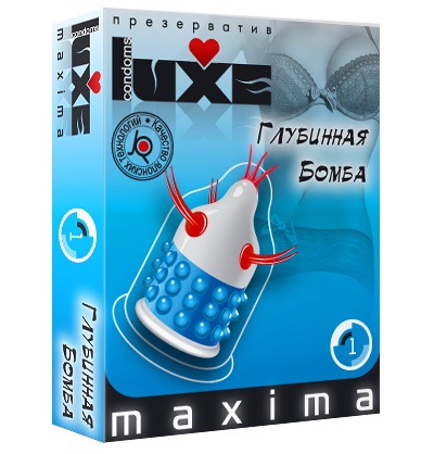 Презерватив LUXE Maxima  Глубинная бомба  - 1 шт. - Luxe - купить с доставкой в Смоленске