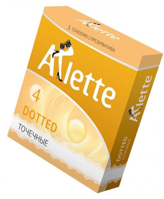 Презервативы Arlette Dotted с точечной текстурой - 3 шт. - Arlette - купить с доставкой в Смоленске