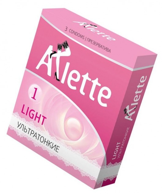 Ультратонкие презервативы Arlette Light - 3 шт. - Arlette - купить с доставкой в Смоленске