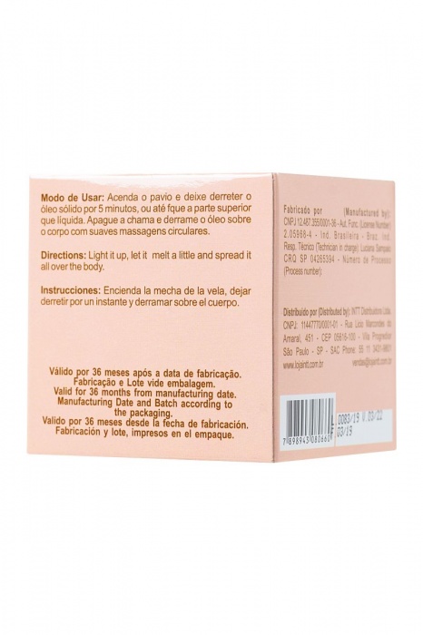 Массажная свеча для поцелуев Peach с ароматом персика - 30 гр. - INTT - купить с доставкой в Смоленске