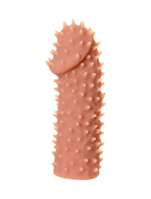 Телесная реалистичная насадка KOKOS Extreme Sleeve 07 с дополнительной стимуляцией - 12,7 см. - KOKOS - в Смоленске купить с доставкой