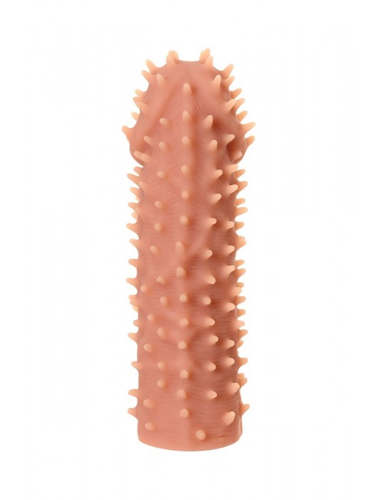 Телесная реалистичная насадка KOKOS Extreme Sleeve 07 с дополнительной стимуляцией - 12,7 см. - KOKOS - в Смоленске купить с доставкой