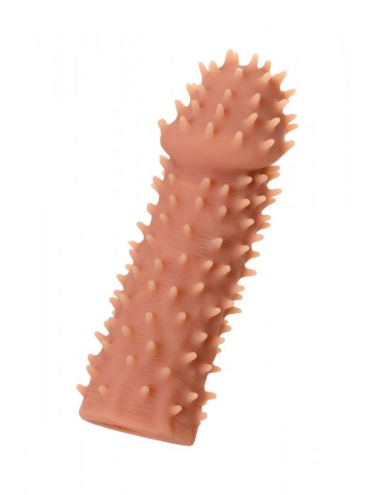 Телесная реалистичная насадка KOKOS Extreme Sleeve 07 с дополнительной стимуляцией - 12,7 см. - KOKOS - в Смоленске купить с доставкой