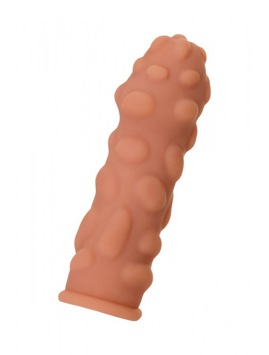 Телесная реалистичная насадка KOKOS Extreme Sleeve 11 с дополнительной стимуляцией - 12,7 см. - KOKOS - в Смоленске купить с доставкой