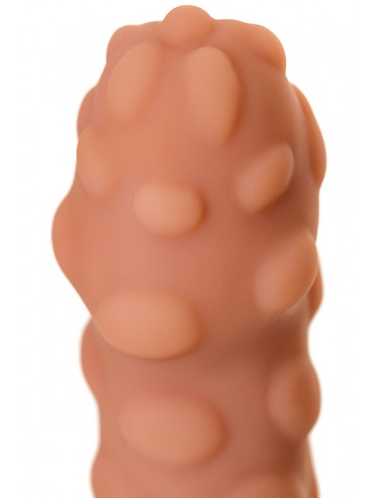 Телесная реалистичная насадка KOKOS Extreme Sleeve 11 с дополнительной стимуляцией - 12,7 см. - KOKOS - в Смоленске купить с доставкой