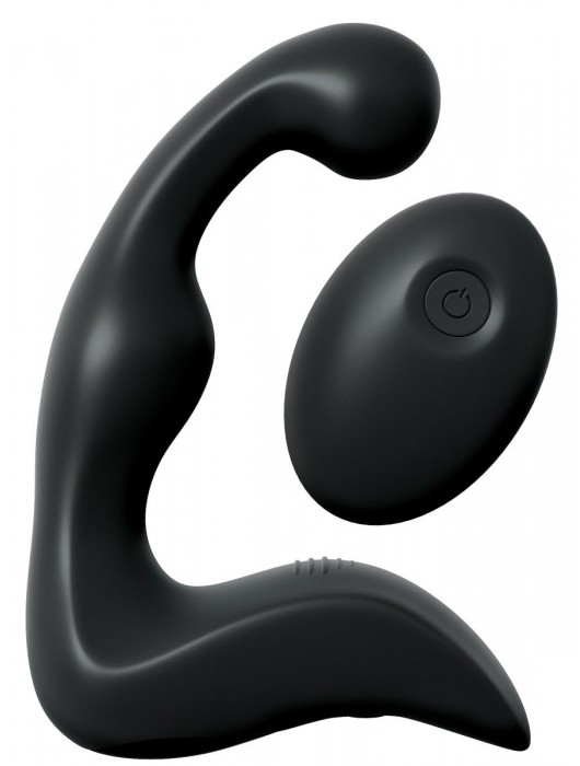 Черный вибромассажер простаты с пультом ДУ Control P-Spot Pro - Pipedream - в Смоленске купить с доставкой