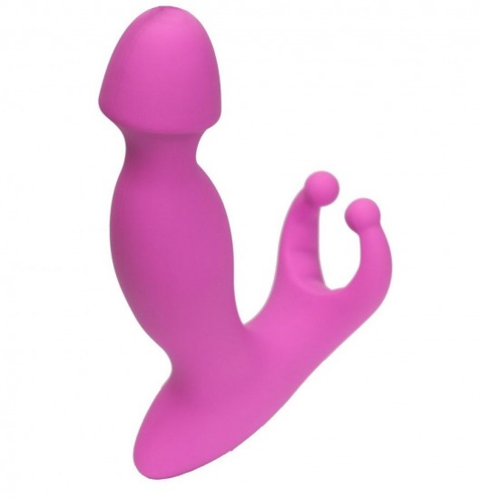 Розовый стимулятор простаты с усиками - 15 см. - 4sexdreaM - в Смоленске купить с доставкой