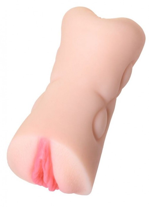 Телесный двусторонний мастурбатор Rich Fruit - вагина и анус - ToyFa - в Смоленске купить с доставкой