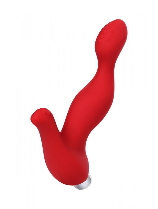 Красный силиконовый вибростимулятор простаты Proman - 12,5 см. - ToyFa - в Смоленске купить с доставкой
